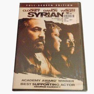 Syriana DVD Full Screen Edition Academy Award Winner George Clooney Drama